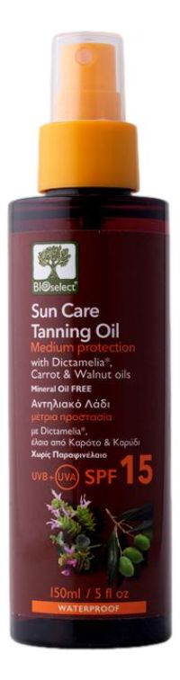Αντηλιακό Λάδι SPF 15 - Μέτρια Προστασία