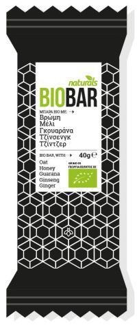 Bio Bar Μέλι - Γκουαράνα - Τζίνσενγκ- Τζίντζερ