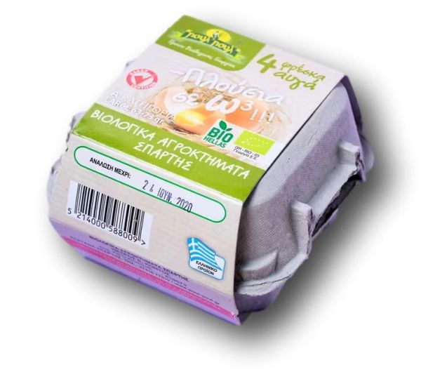 Αυγά Ψηλορείτη 4αδα με Ω3