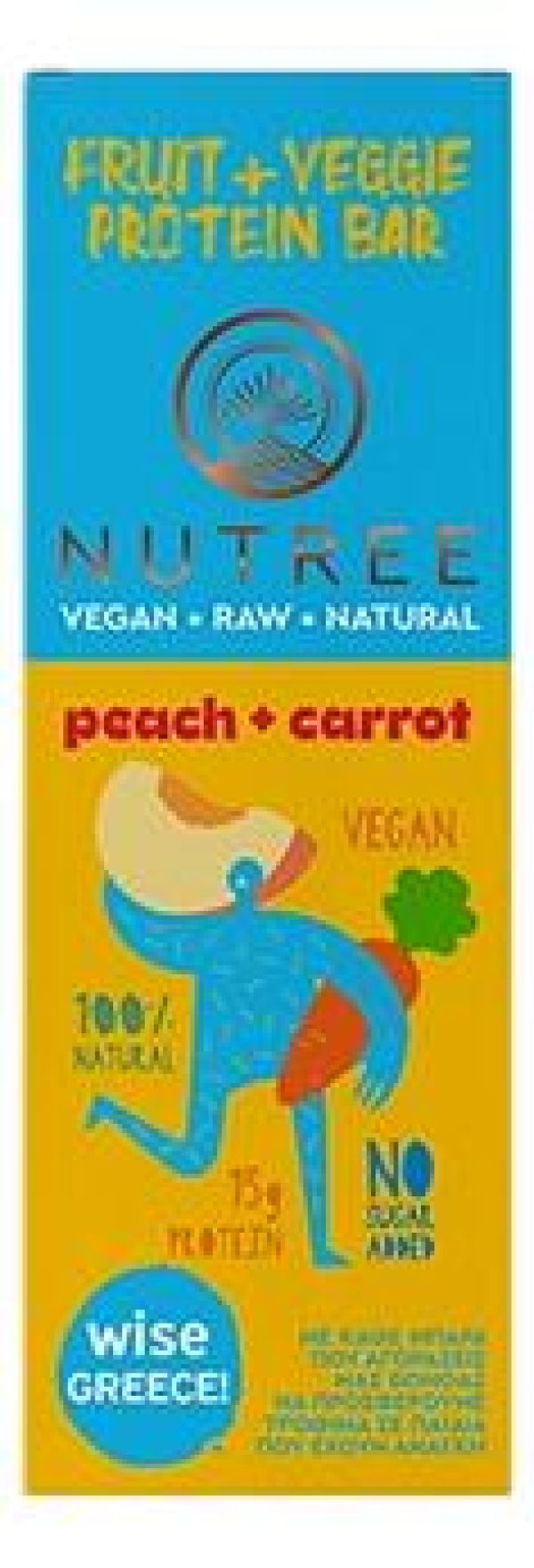 Μπάρα Vegan με Ροδάκινο & Καρότο