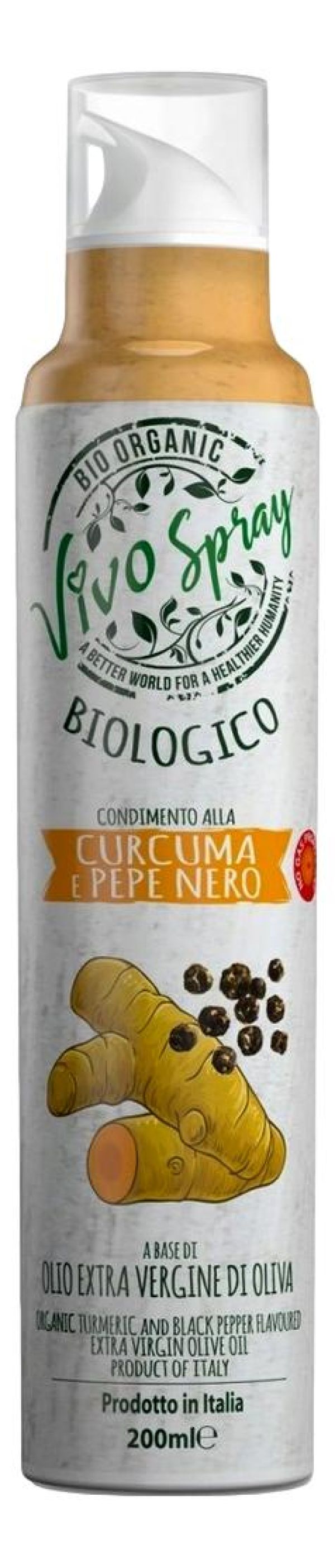 Σπρέι Έξτρα Παρθένο Ελαιόλαδο με Κουρκουμά & Μαυρό Πιπέρι