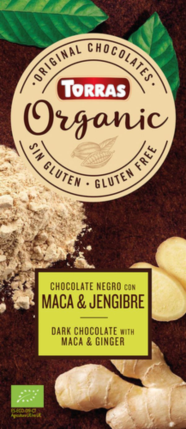 Μαύρη Σοκολάτα με Τζίντζερ & Maca