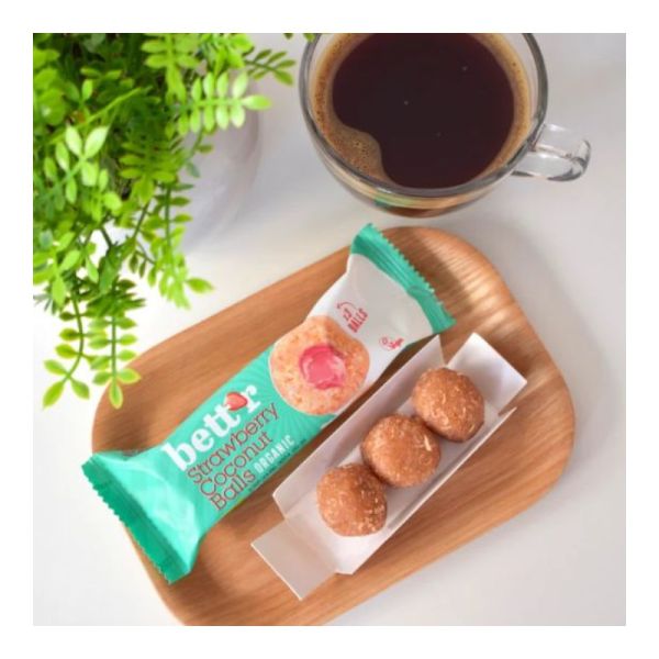 Φρουτένιες Μπάλες με Γέμιση Καρύδας & Φράουλας (3x15) Χ/ΓΛ