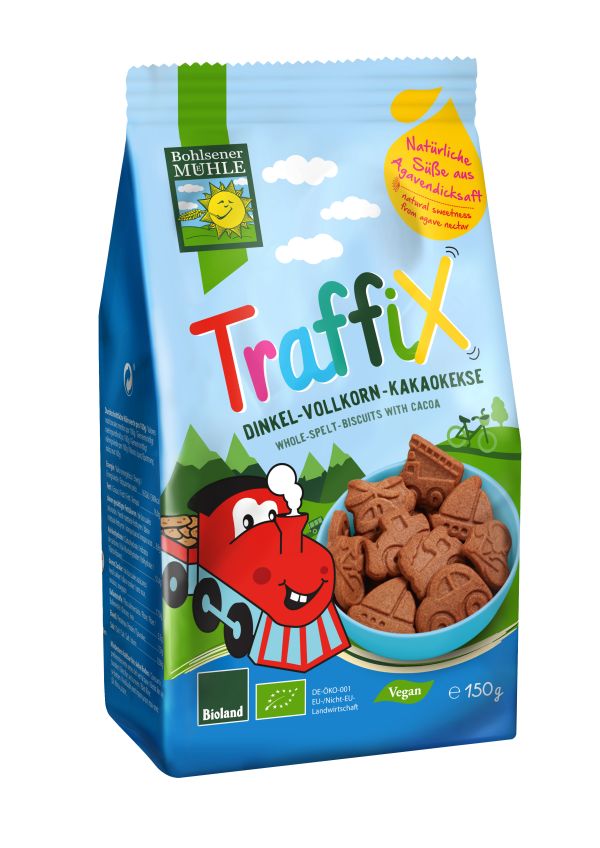 Organic Dinkel Flour Chocolate Car Cookies Sugar-Free