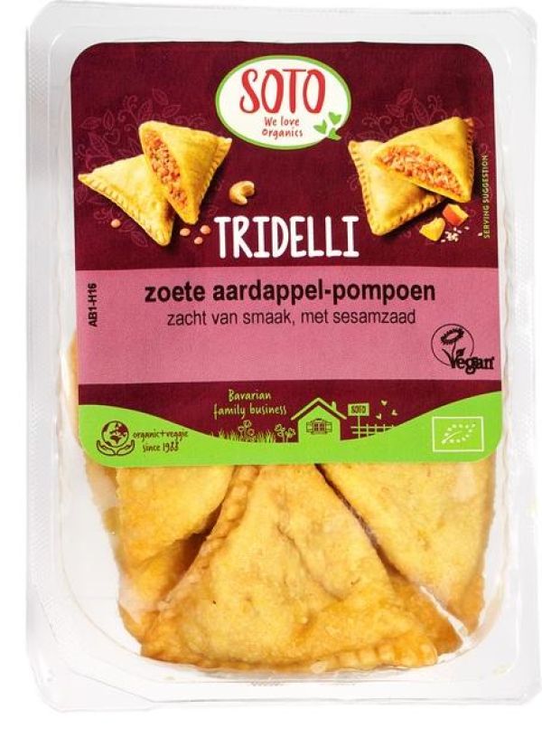 Sweet potato and pumpkin tridelli