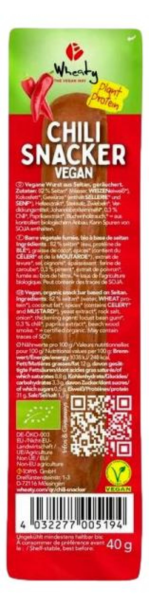 Spicy Vegetarian Sausage