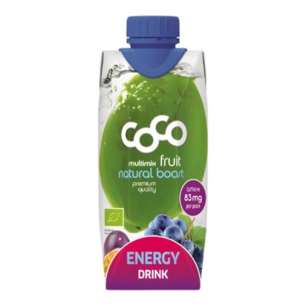 Coco Energy Drink με Φρούτα για φυσική ενέργεια