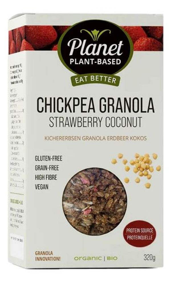 Granola από Ρεβύθι με Φράουλα - Καρύδα