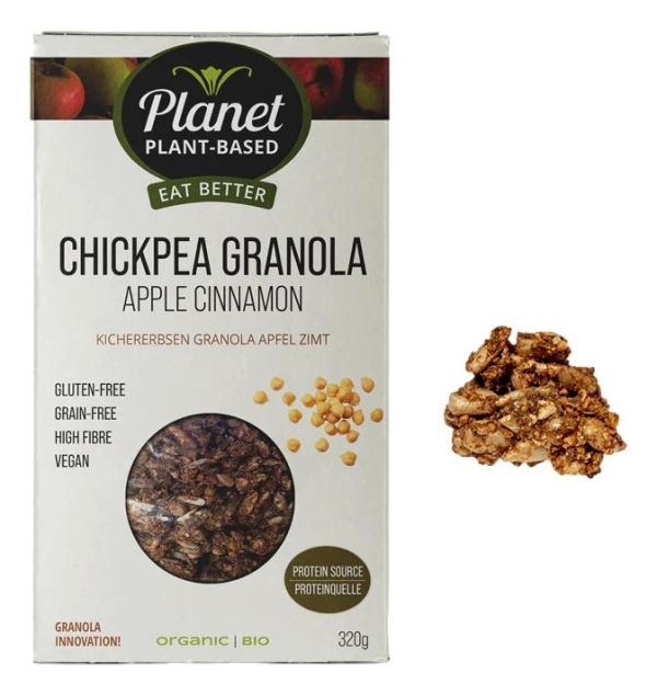 Granola απο Ρεβύθι με Μήλο Κανέλα