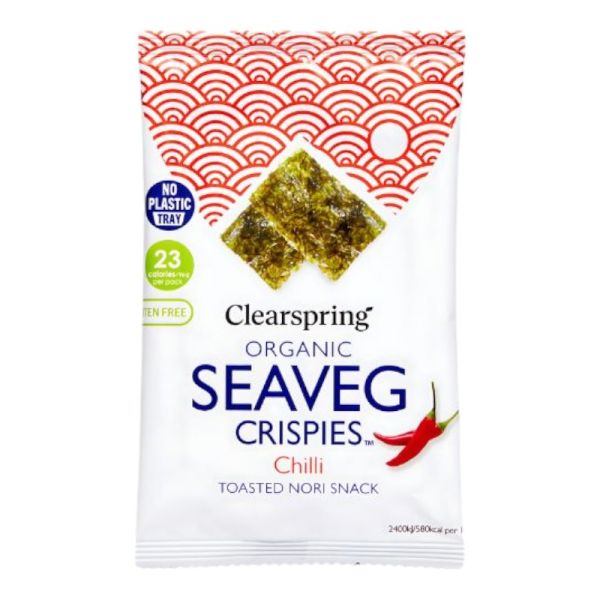 Seaveg Crispies NORI Σνακ με Τσίλι -Χ/ΓΛ. -ΒΙΟ