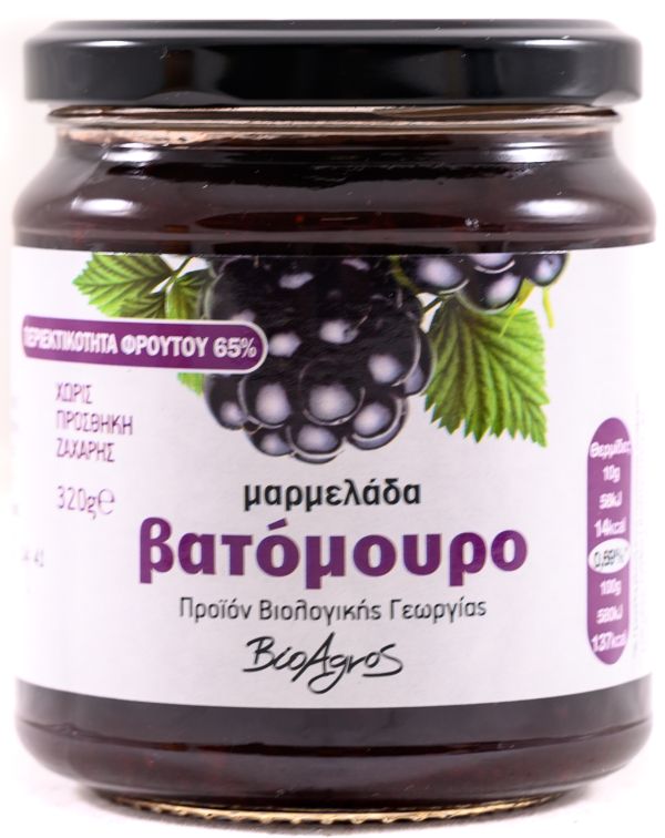 Βιοαγρός Μαρμελάδα Βατόμουρο Χ. Ζάχ. 70% Φρ.