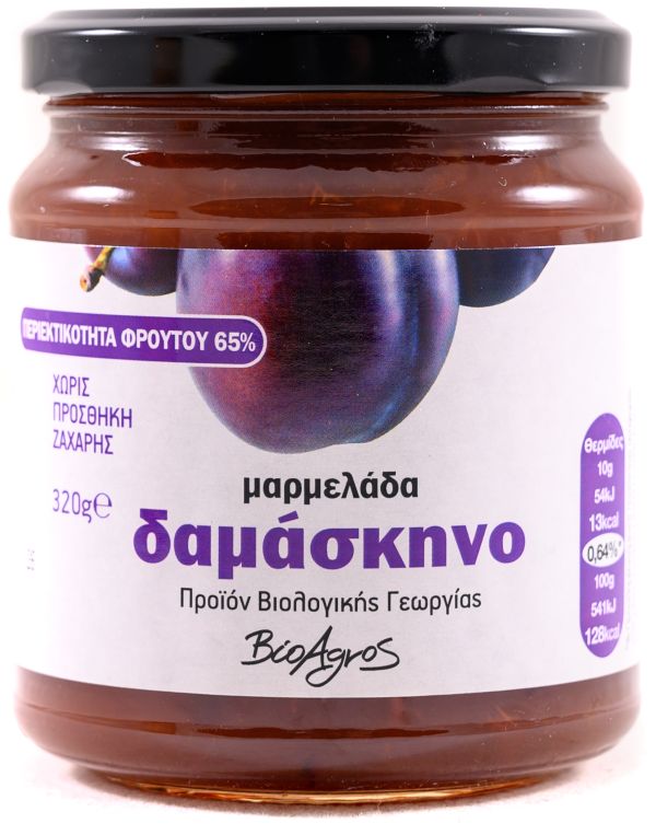 Μαρμελάδα Δαμάσκηνο  BIO