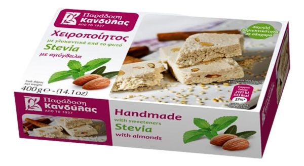 Χαλβάς με Stevia και Αμύγδαλα