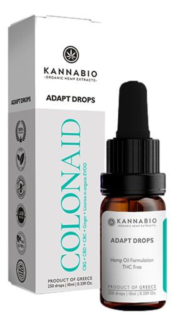 Adapt Drops ColonAid CBD+CBG+CBC+Adaptogens