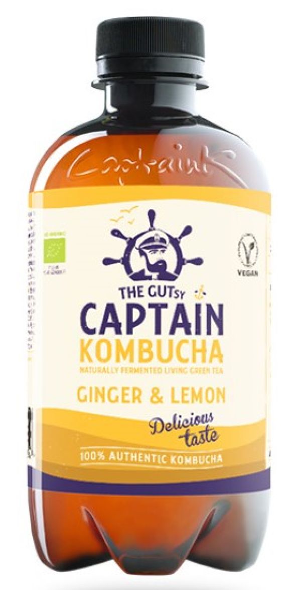 Kombucha με Γεύση Τζίντζερ, Λεμόνι