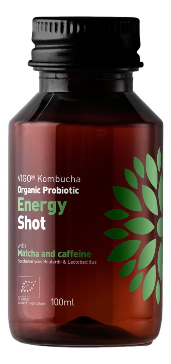 Kombucha Προβιοτικό με  Μάτσα & Καφείνη ΒΙΟ