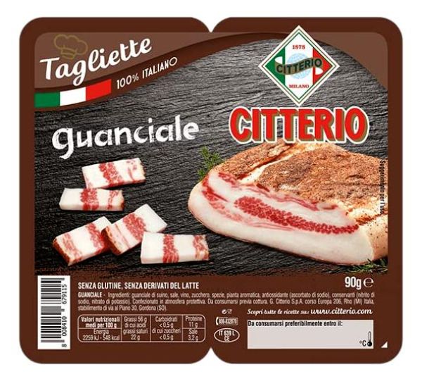 Guanciale σε Κύβους