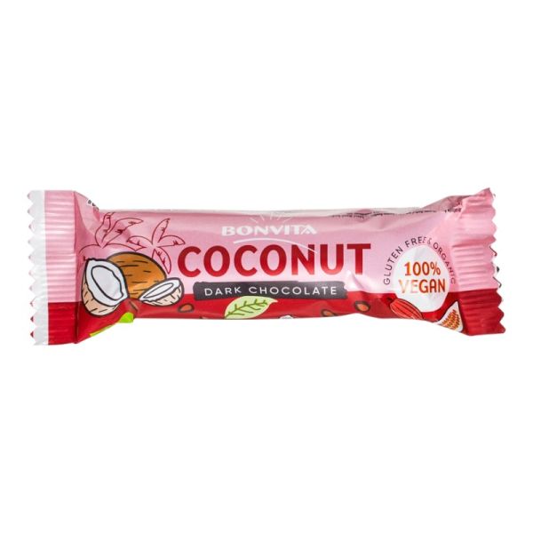 Μπάρα Καρύδας με Μαύρη Σοκολάτα BIO