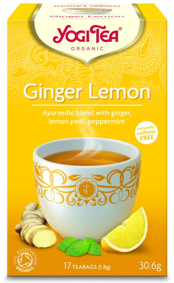 Yogi tea ginger lemon (καυτερή δροσιά)