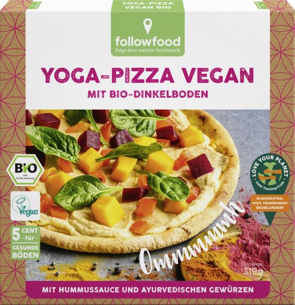 Πίτσα Yoga Vegan με Ζύμη Ντινκελ
