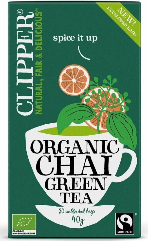 Πράσινο Τσάι CHAI με Κανέλλα-Κάρδαμο (20 φάκ) (Fair Trade)