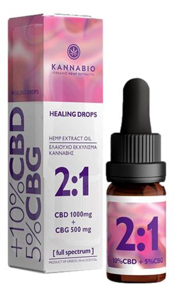 Healing Drops CBD/CBG 2:1 Πλήρους Φάσματος
